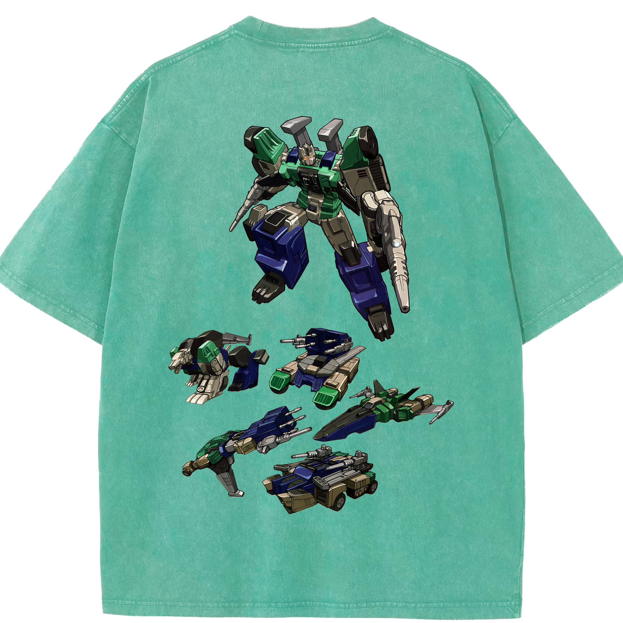 （画像用） Transformers トランスフォーマー 綿100% ヴィンテージ風 半袖Tシャツ（背面プリント）